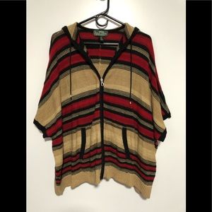 Ralph Lauren Open Front Poncho